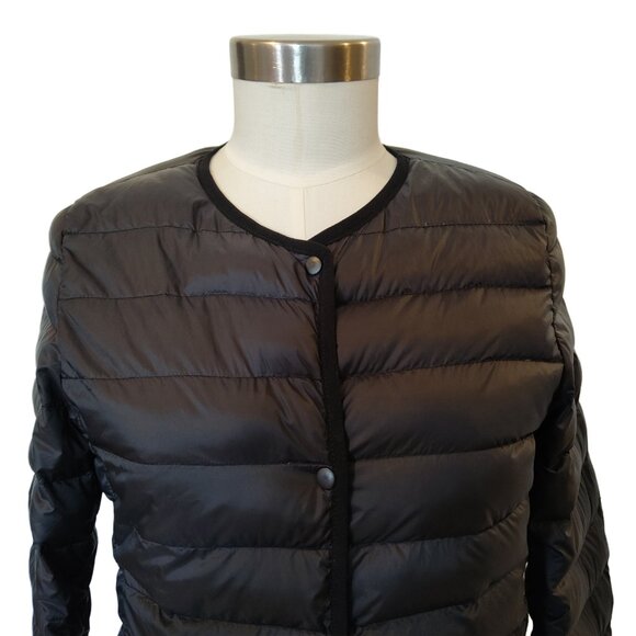 DabaGirl Korea Black Premium Down Packable Puffer Coat w' Bag Small Fitting Med - Picture 2 of 5